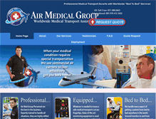 Tablet Screenshot of airmedgroup.com